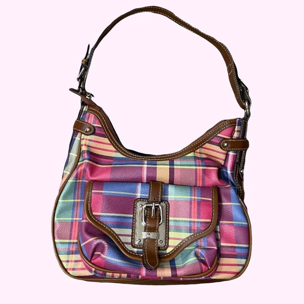Chaps Shoulder Bag Plaid